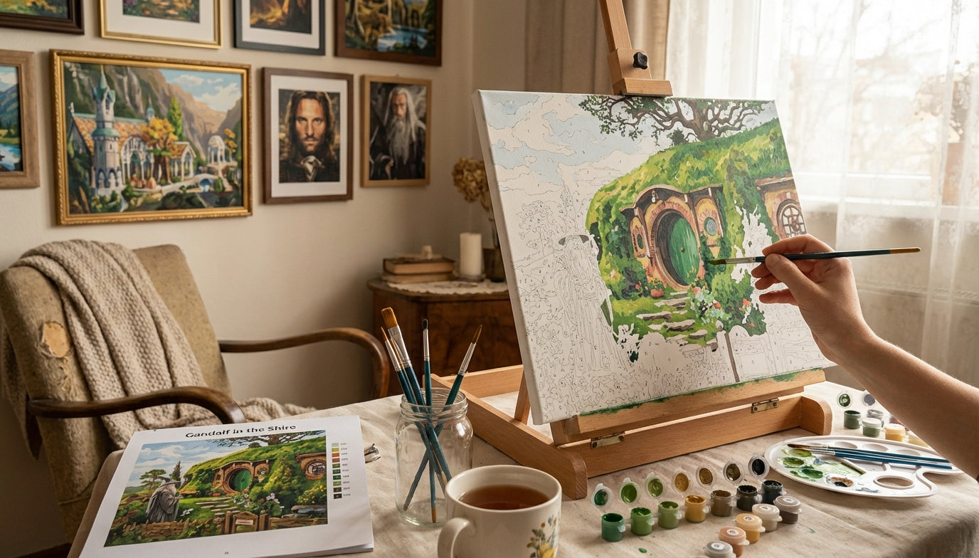 Forget Your Worries: Embrace a New Hobby with Lord of the Rings Paint by Numbers