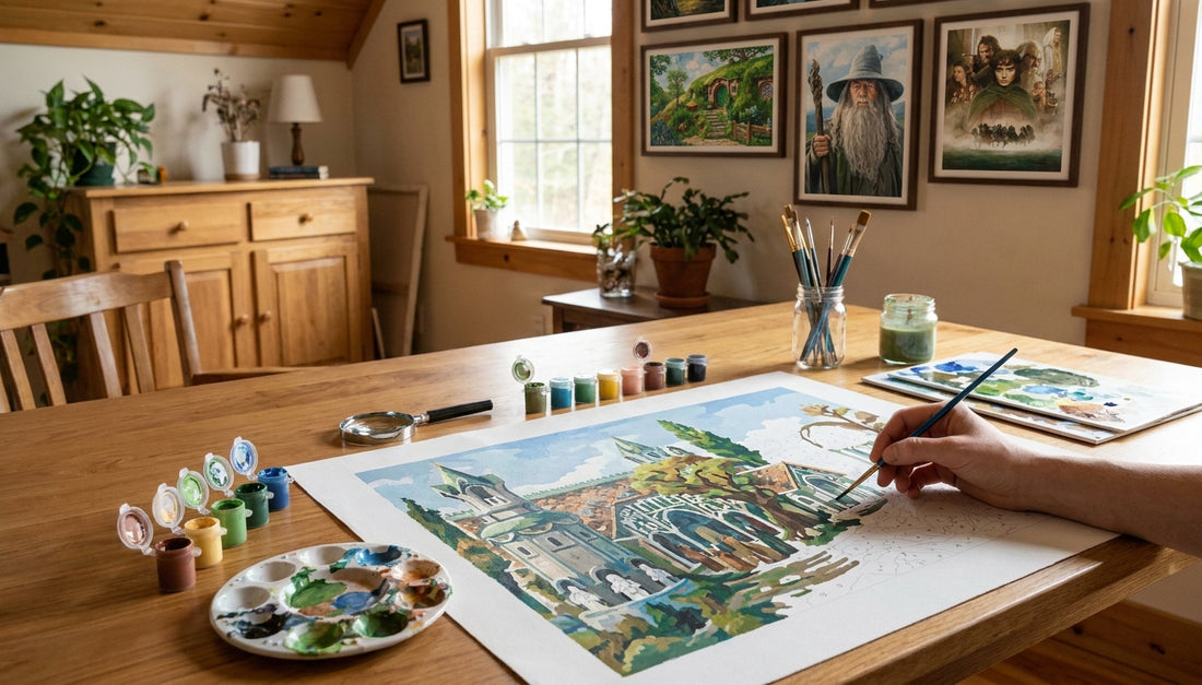 Experience the Magic: Lord of the Rings Paint by Numbers Kits with Extra Paint Colors