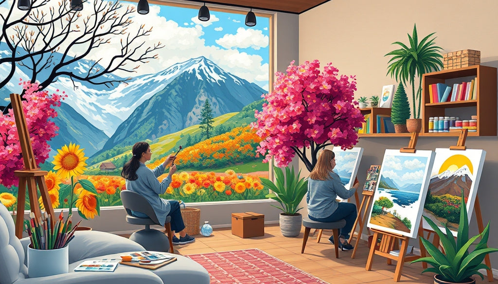 Unwrap Joy: Christmas-Themed Paint by Numbers Kits for Unique Gifts