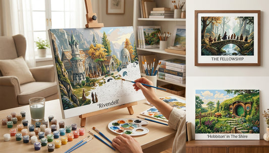 The Fellowship of Art: Lord of the Rings Paint by Numbers Kits for Adults Who Love Tolkien