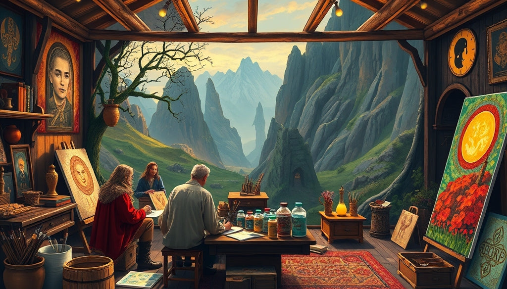 Where to Buy Premium Paint by Numbers Kits Featuring Middle-earth Landscapes in the US