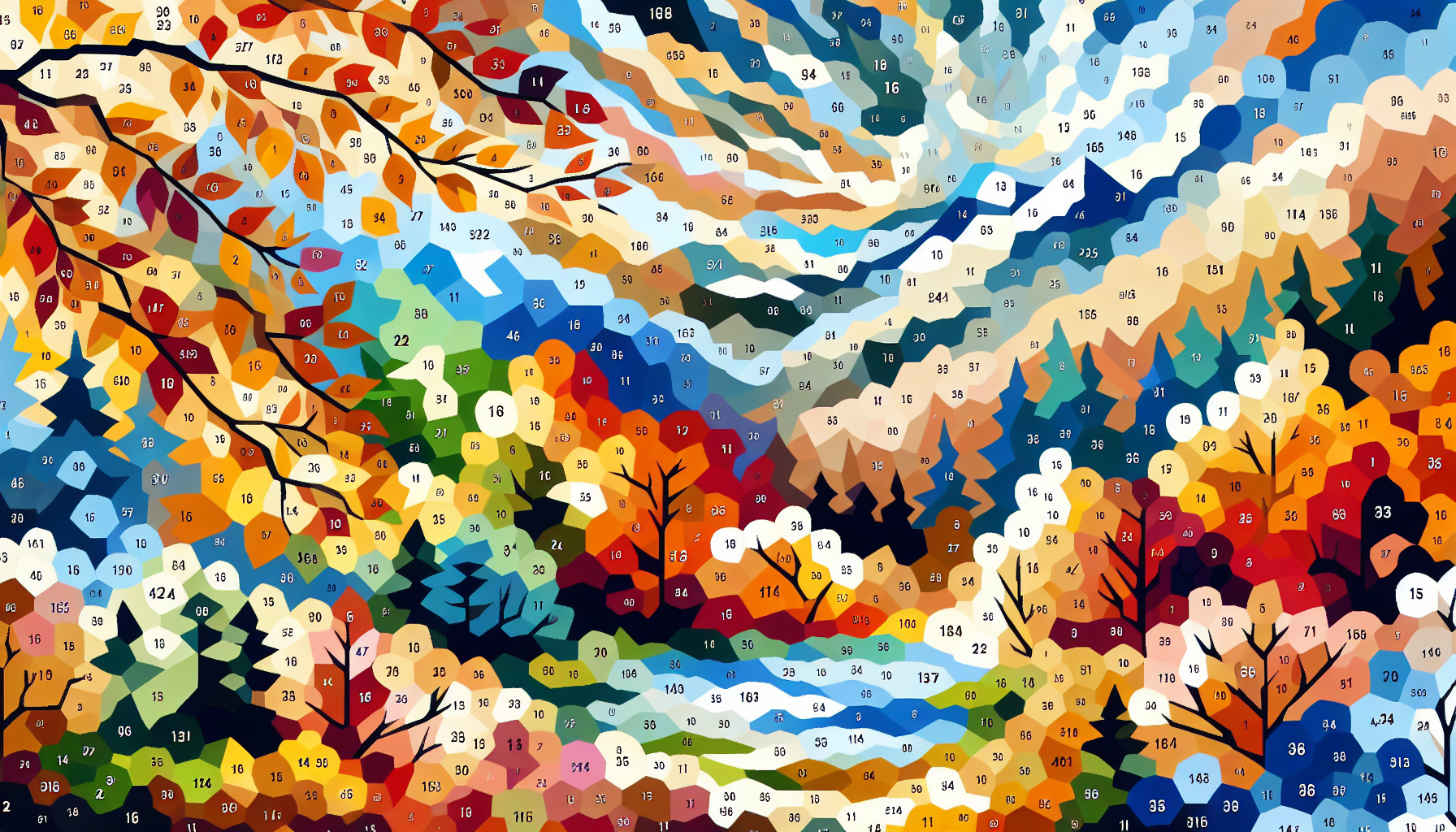 10 Painting by Numbers Ideas for Seasonal Decorations