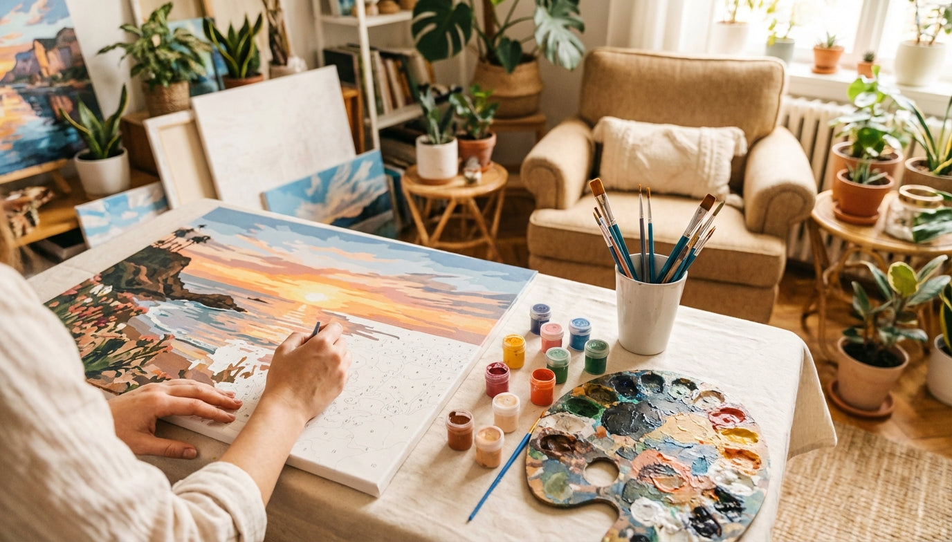 Ocean Dreams: Beach PBN Kits for Home Decor