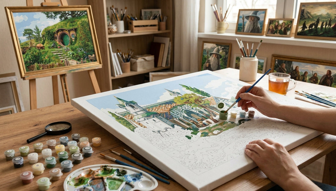 Forget Screens: The Relaxing Power of Lord of the Rings Paint by Numbers Kits for Seniors