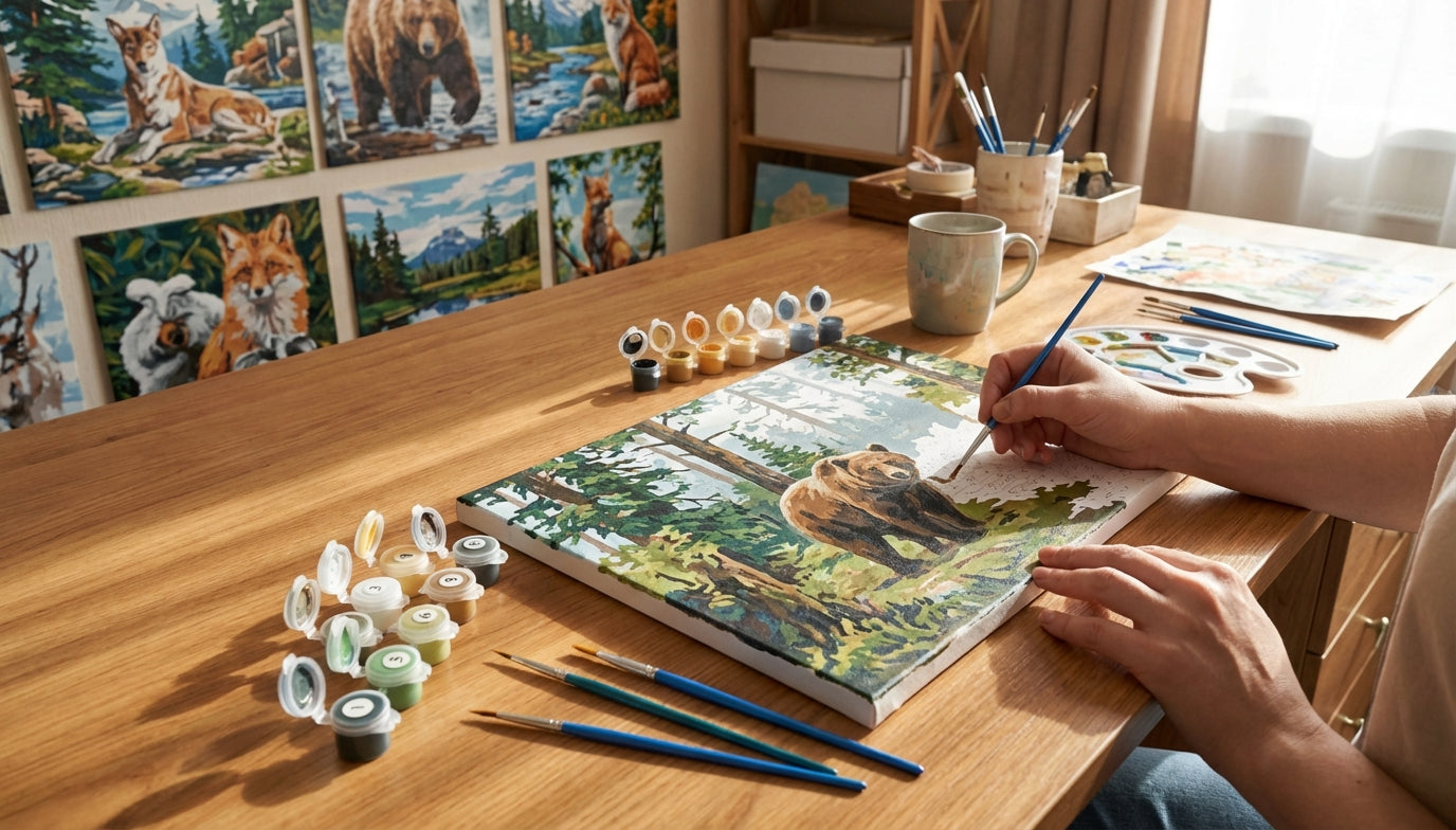 Wildlife & Nature PBN Kits: Serenity on Canvas