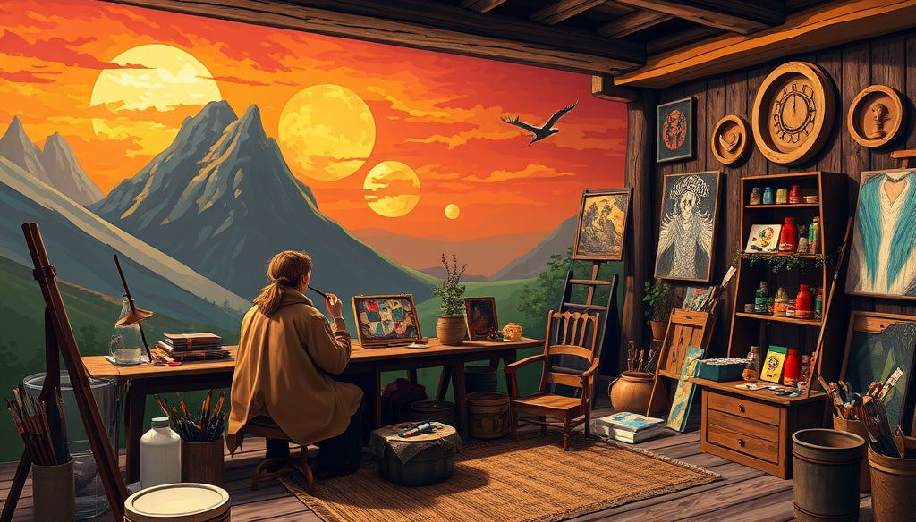 Gift the Magic: Christmas-themed Paint by Numbers Kits Inspired by Lord of the Rings