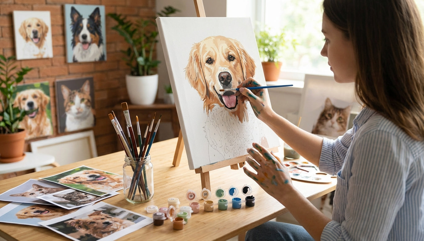 Your Pet, Your Canvas: Custom PBN for Animal Lovers