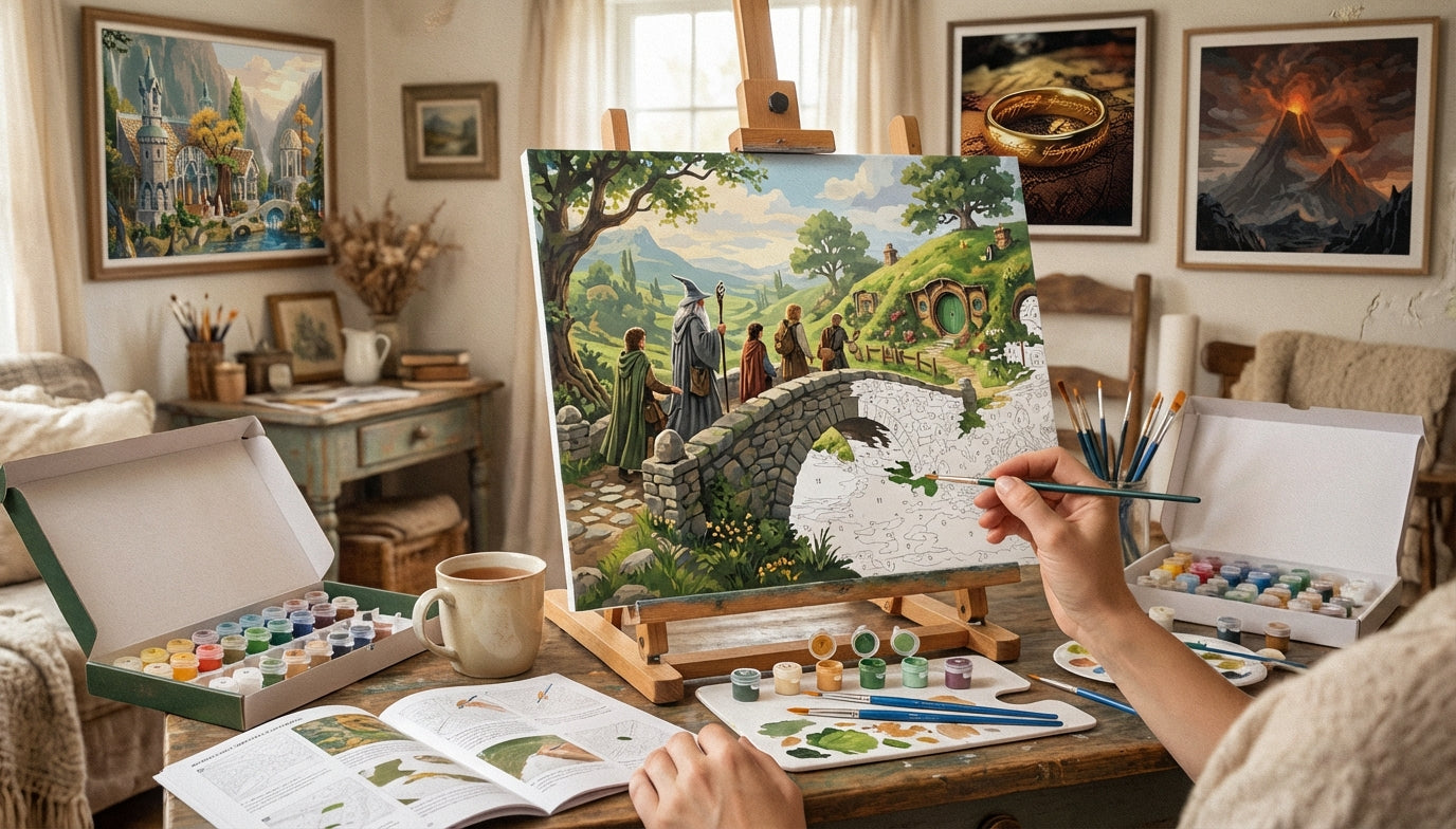 Warning: Painting These Lord of the Rings Scenes is Addictively Relaxing!