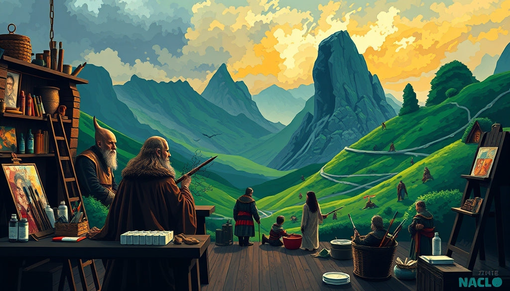 Transform Your Space with High-Quality Paint by Numbers Kits Depicting The Lord of the Rings