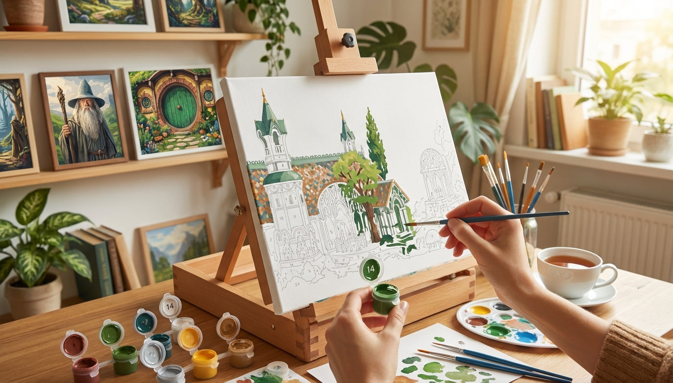 Explore Fantasy Worlds: Lord of the Rings Paint by Numbers Kits for Adults Who Love Art