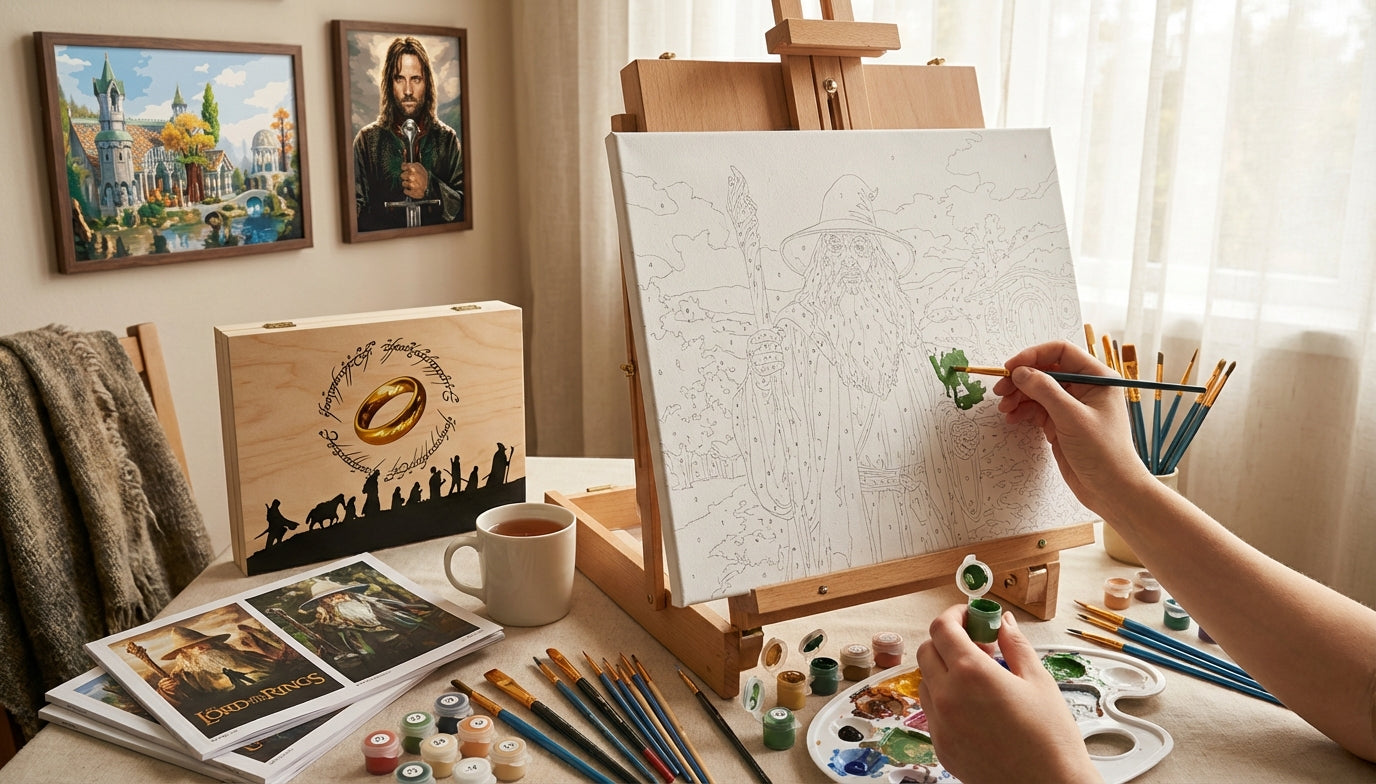 From Novice to Gondor Artist: Lord of the Rings Paint by Numbers for All Skill Levels