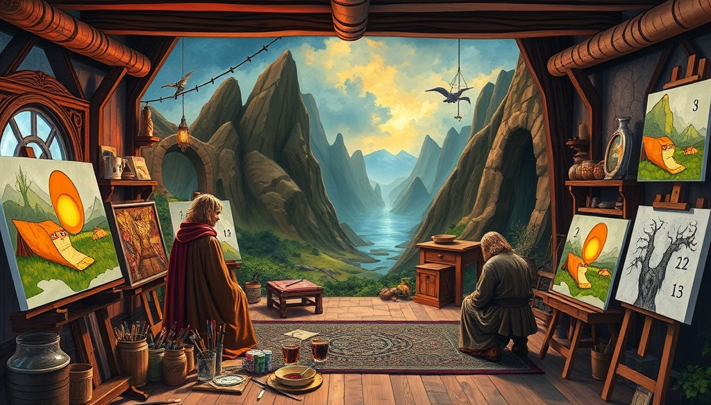 Where to Buy Premium Paint by Numbers Kits for Your Favorite Lord of the Rings Characters with Free Shipping in the USA