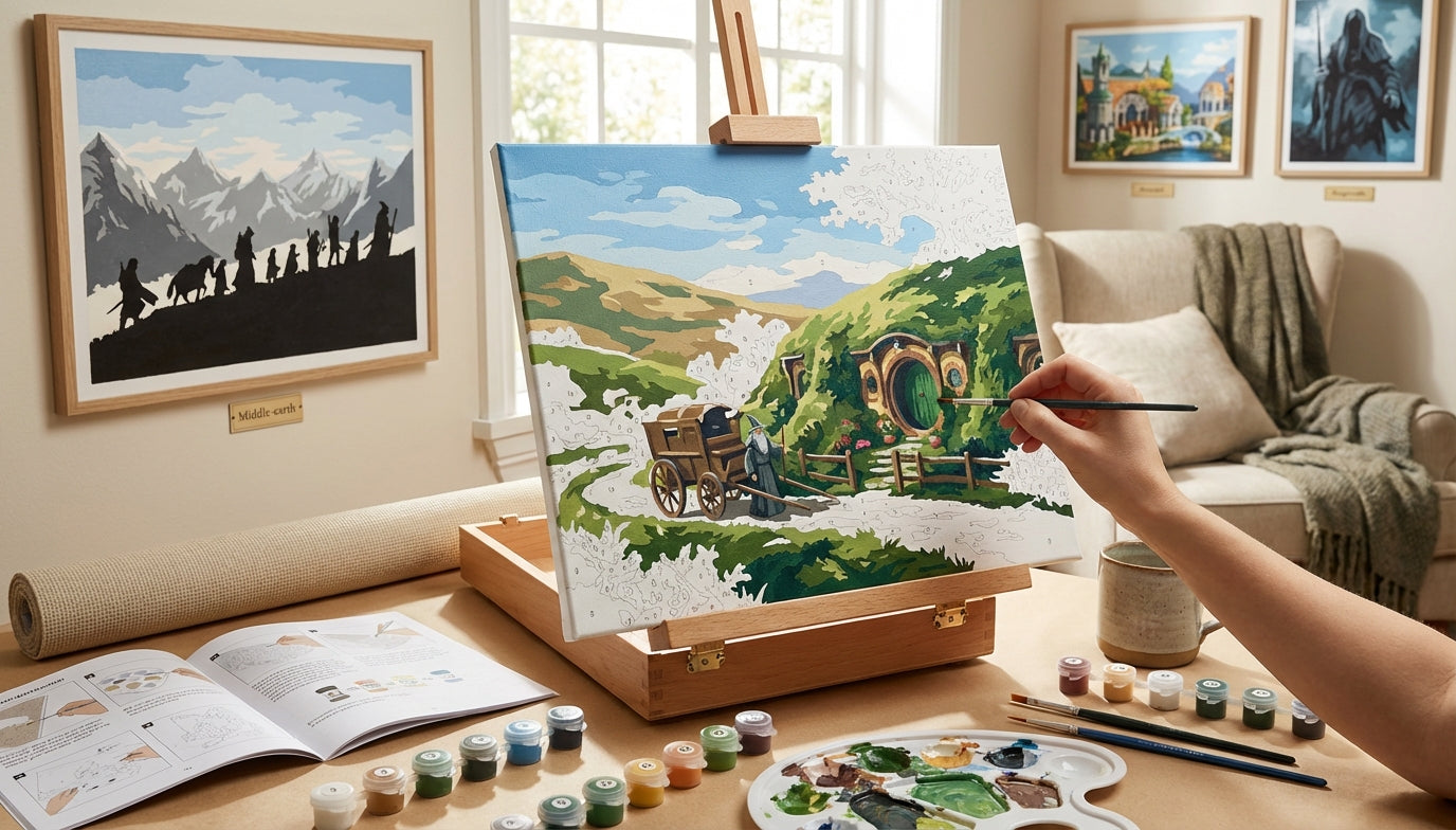 The Ultimate Gift for Any Fan Lord of the Rings Paint by Numbers Kits They'll Love