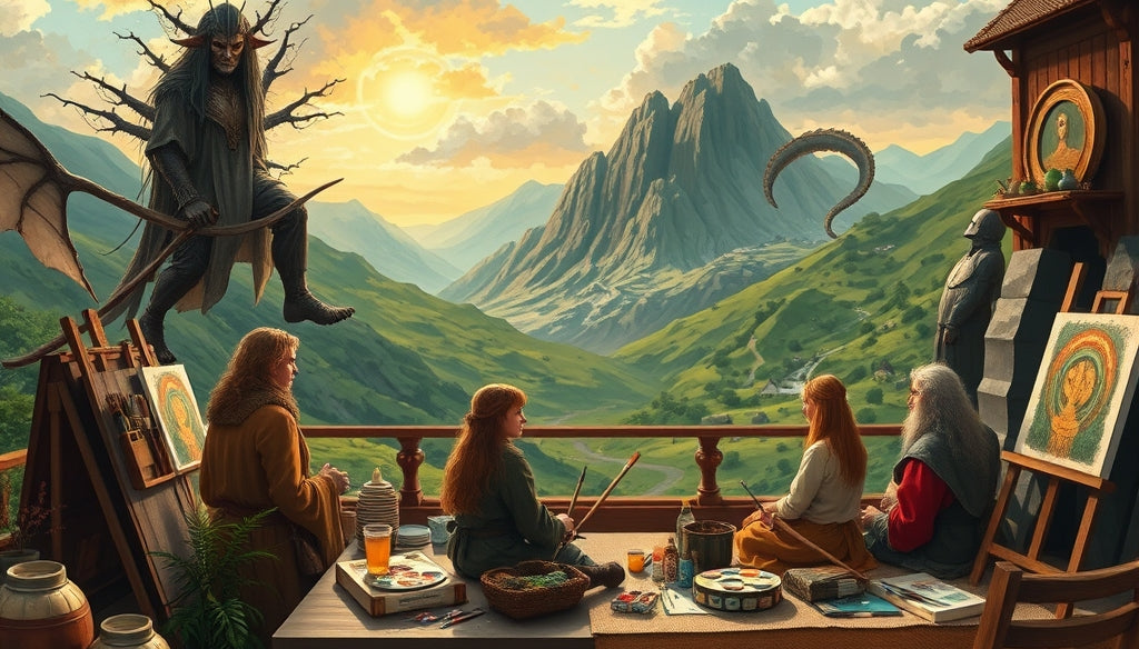 The Best Paint by Numbers Kits for Adults Inspired by The Lord of the Rings