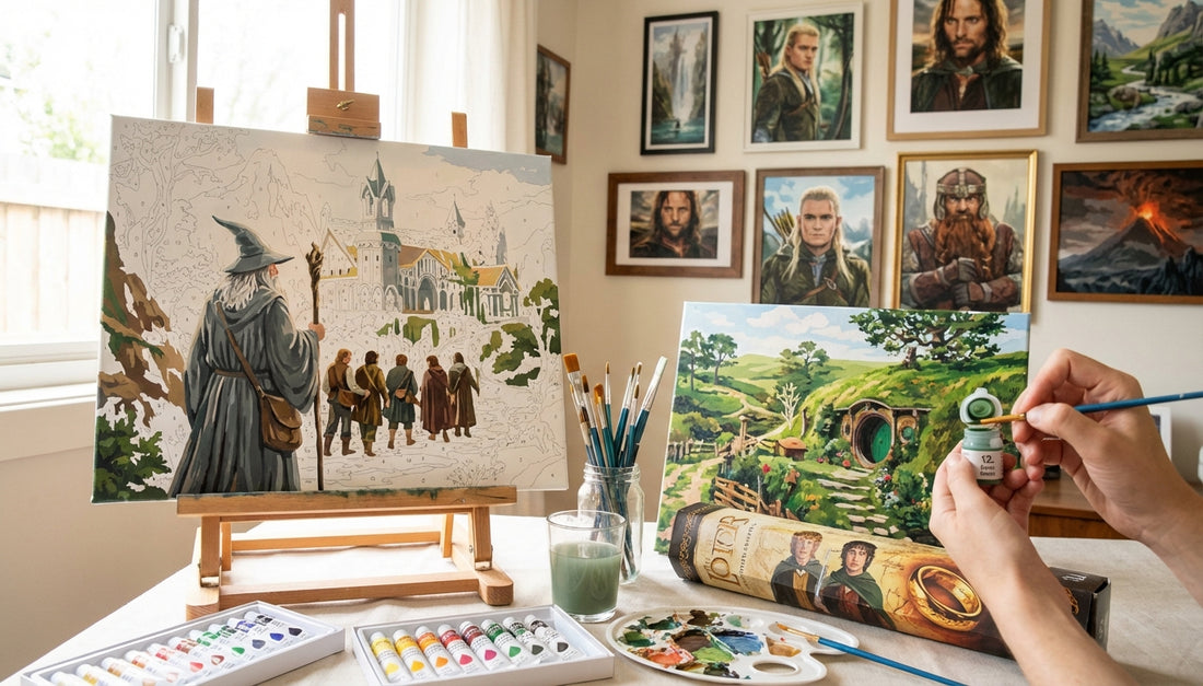Transform Your Space: Iconic Lord of the Rings Paint by Numbers Home Decor
