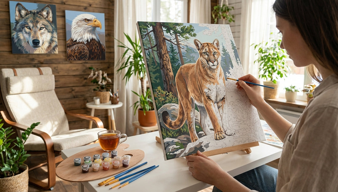 Wildlife PBN Kits for Adults: Nature on Your Canvas