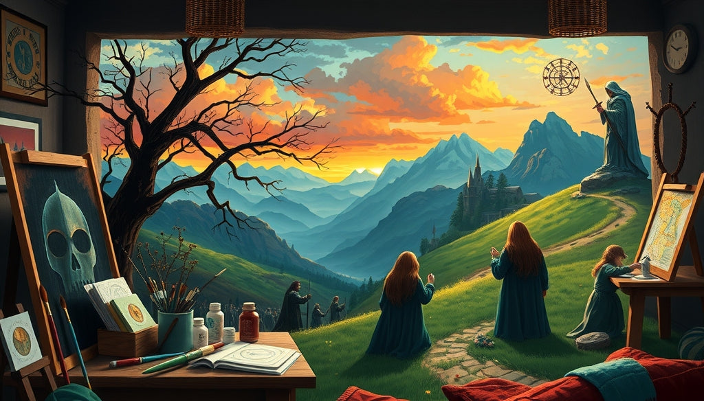 Dive into Relaxation with Ocean and Beach Paint by Numbers Kits Themed Around The Lord of the Rings