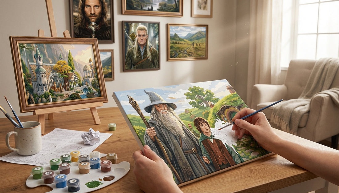 Transform Your Home: LoTR Paint by Numbers Kits for Unique Middle-earth Decor