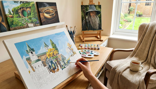 Escape to Middle-earth Find Relaxation with Premium LOTR Paint by Numbers Kits