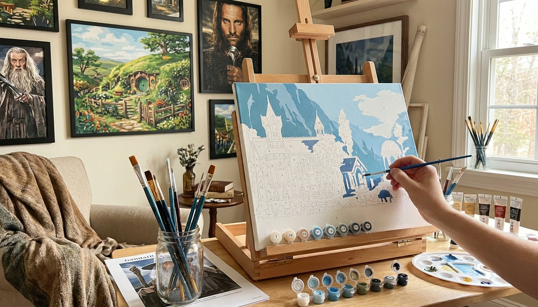 Transform Your Home Stunning Lord of the Rings Canvas Paint by Numbers Kits