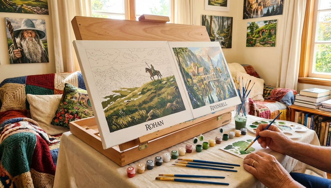 From Rohan to Rivendell: Best Easy-to-Use Lord of the Rings Paint by Numbers for Seniors