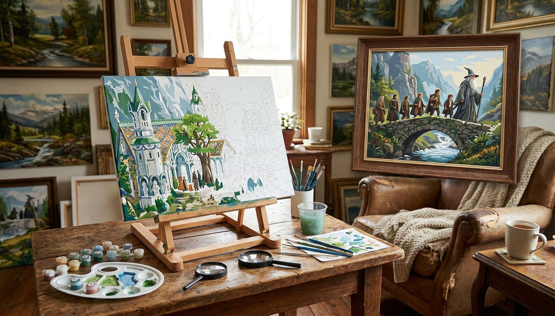 Lord of the Rings Paint by Numbers Kits For Beginners: Easy Steps to Epic Art