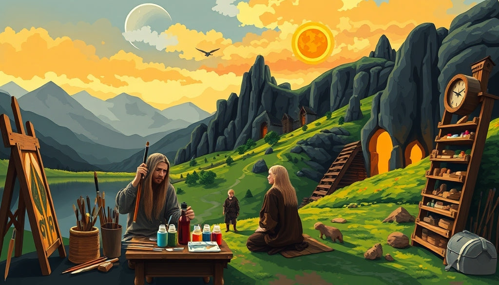 Enhance Your Art Collection with Wildlife and Nature Paint by Numbers Kits from Tolkien's Landscapes