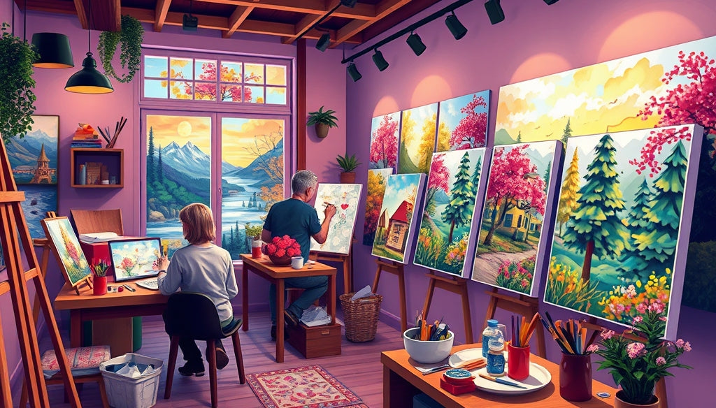 Shop Now: Paint by Numbers Kits for Adults Who Love Art with Free Shipping