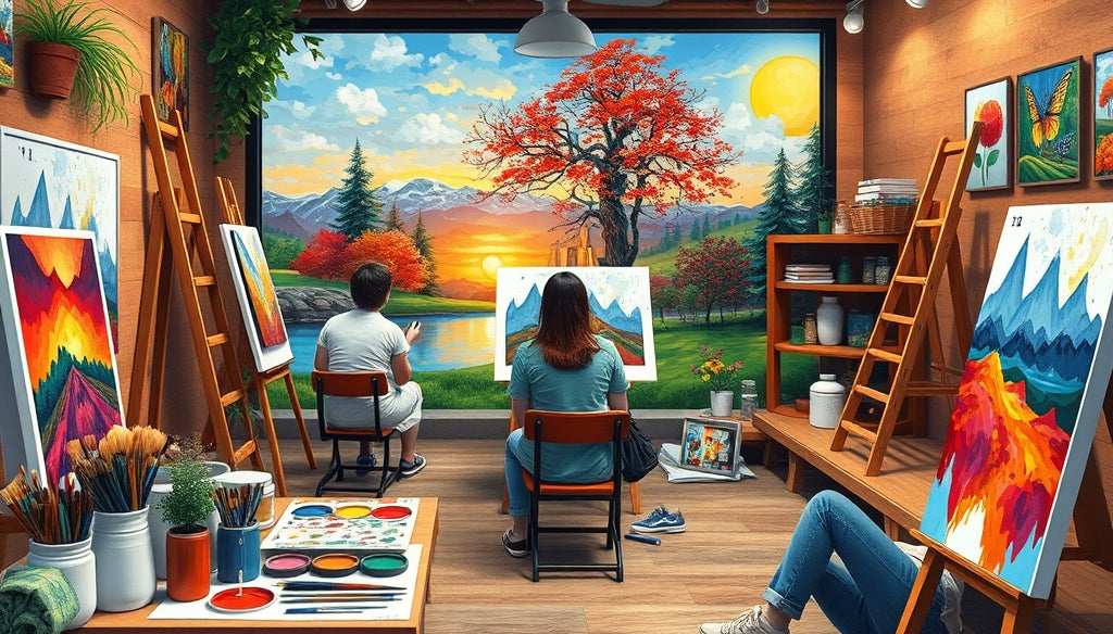 Relax with Detailed Flower Paint by Numbers Kits for Stress Relief