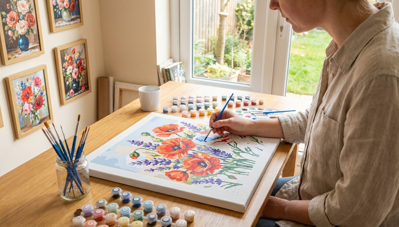 Vibrant Flowers: Detailed PBN Designs to Adore