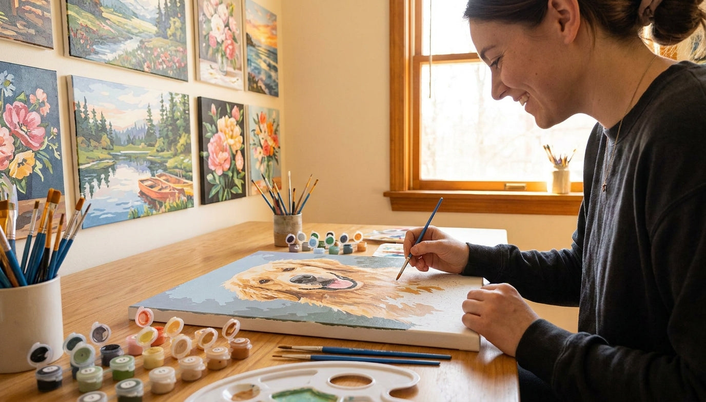 Custom Pet Paint By Numbers: Your Furry Friend!