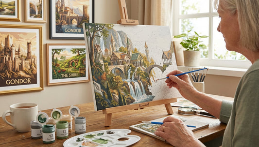 Relive Epic Tales: LoTR Paint by Numbers Kits for Seniors Seeking a New Hobby