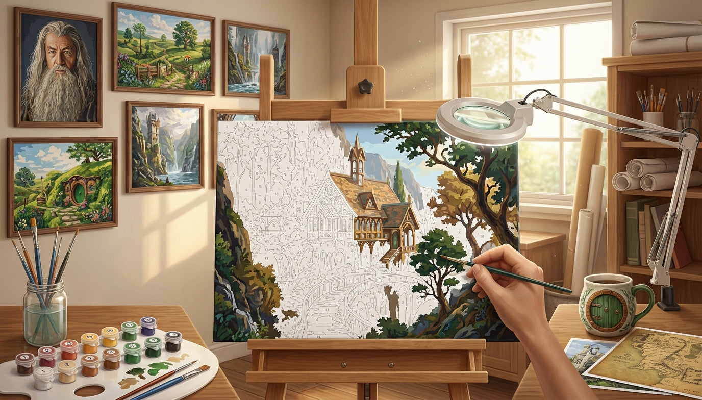 Beyond the Shire Advanced Lord of the Rings Paint by Numbers for Experienced Painters