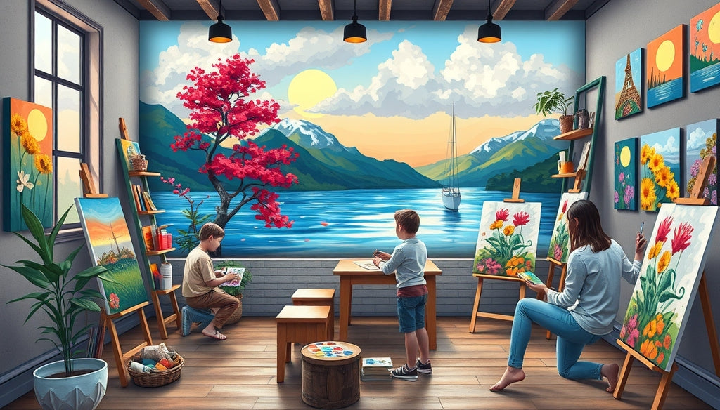 Transform Your Space with Ocean and Beach Paint by Numbers Kits