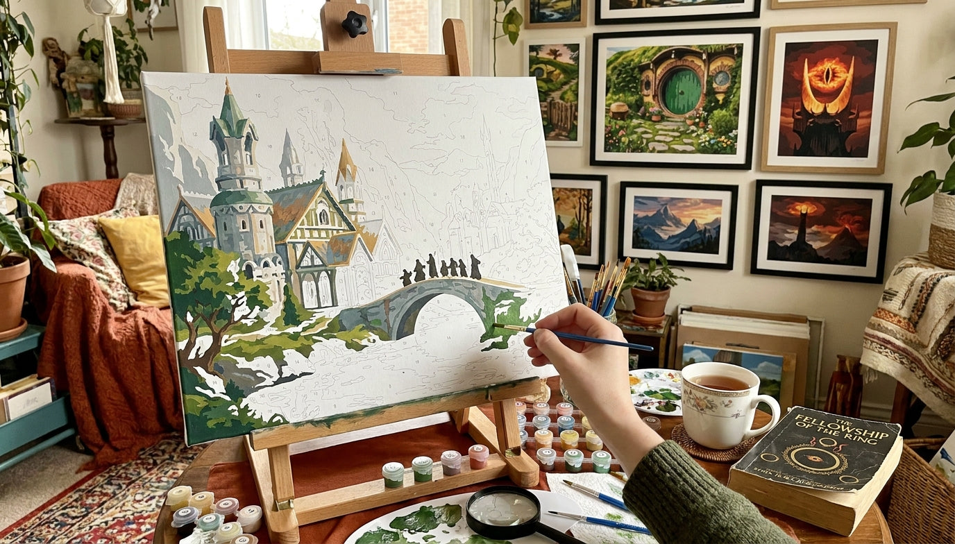 Discover the Magic: Fantasy Paint by Numbers Kits Featuring Lord of the Rings