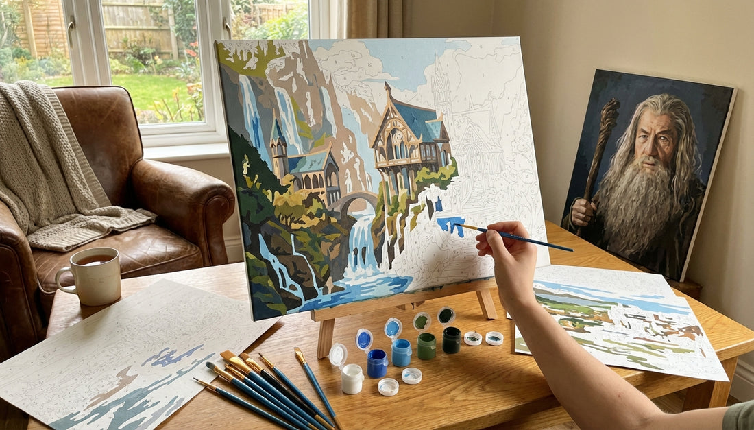 Beyond the Shire: Lord of the Rings Paint by Numbers Sets with Extra Paint