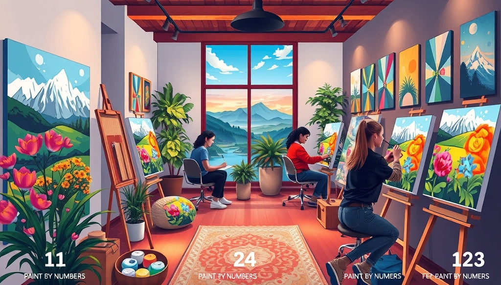 Unlock Your Creativity with Paint by Numbers Kits Featuring Famous Paintings