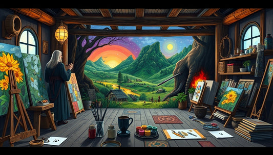 Experience Relaxation with Flower Paint by Numbers Kits with Detailed Designs Inspired by The Lord of the Rings