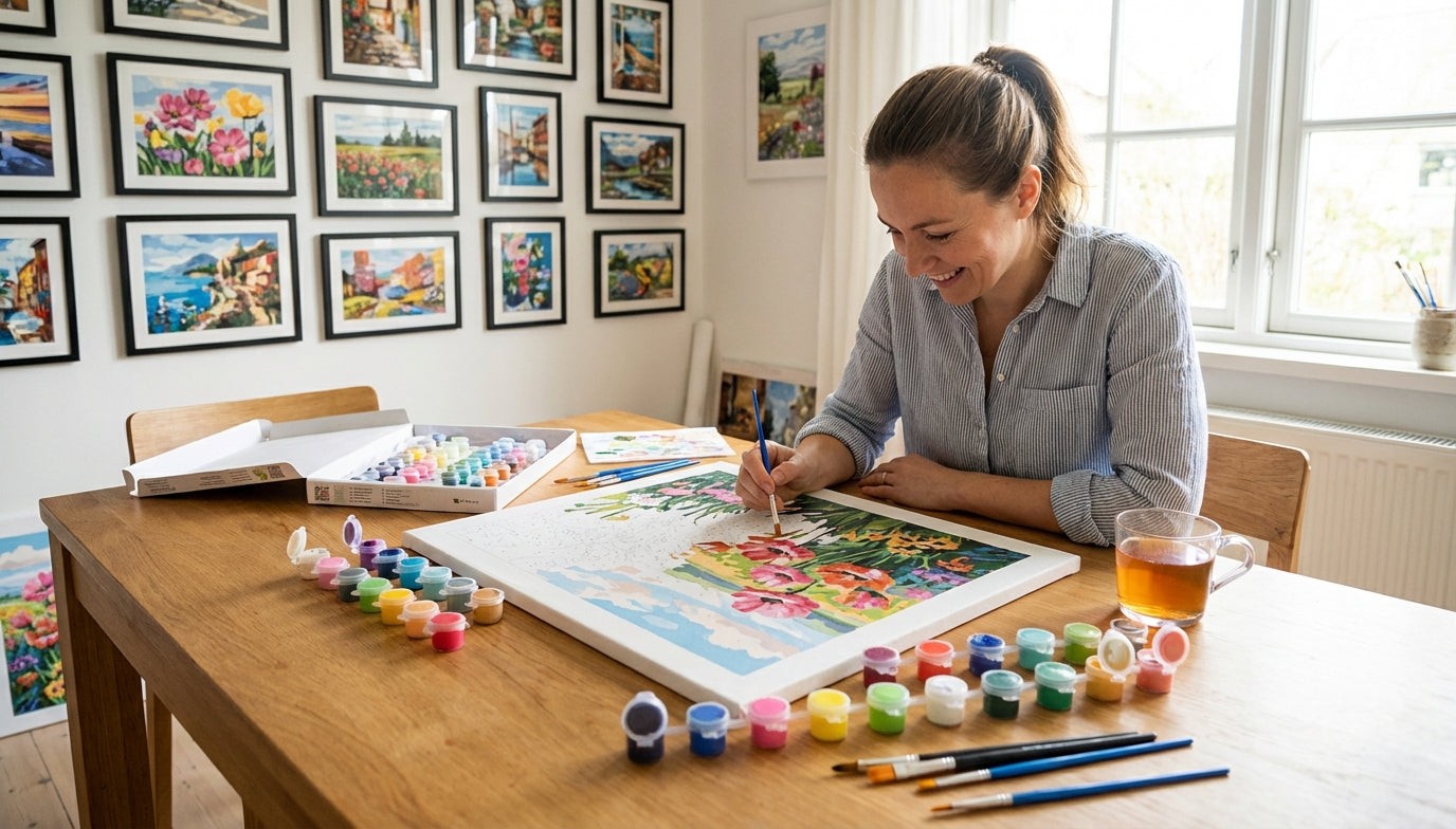 Vibrant Hues: PBN Kits with Extra Paint Colors