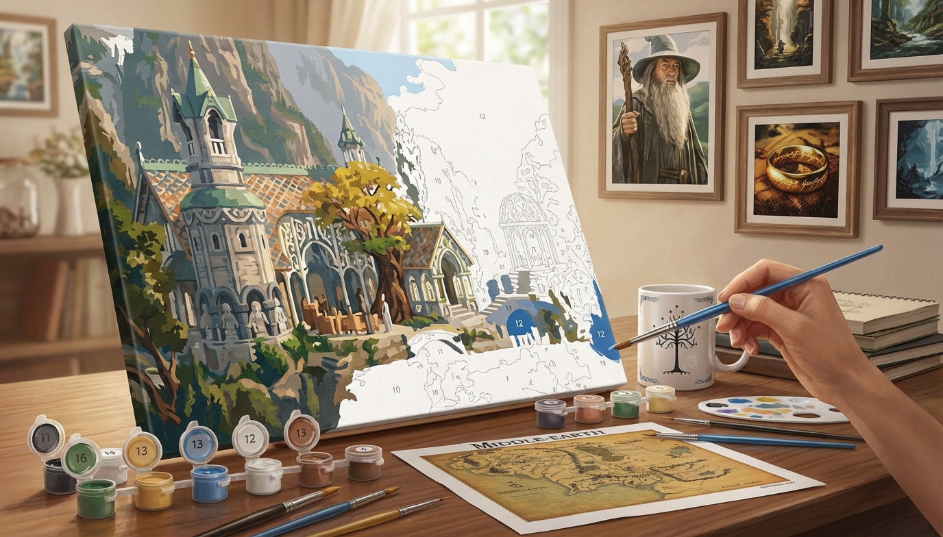Level Up Your Art: Extra Large Lord of the Rings Paint by Numbers Kits for Experienced Painters