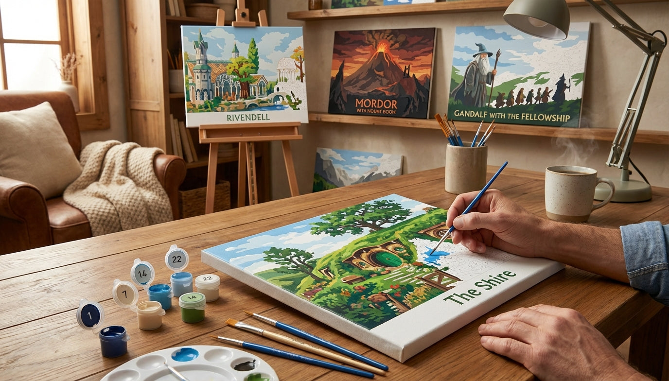 You Won't Believe What These Lord of the Rings Paint by Numbers Kits Can Do For Your Stress