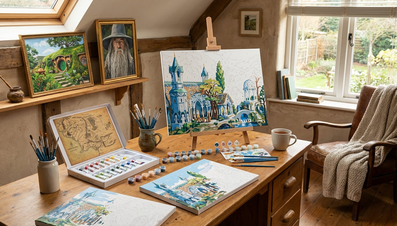 Transform Your Home: Lord of the Rings Paint by Numbers Kits with Iconic Scenes