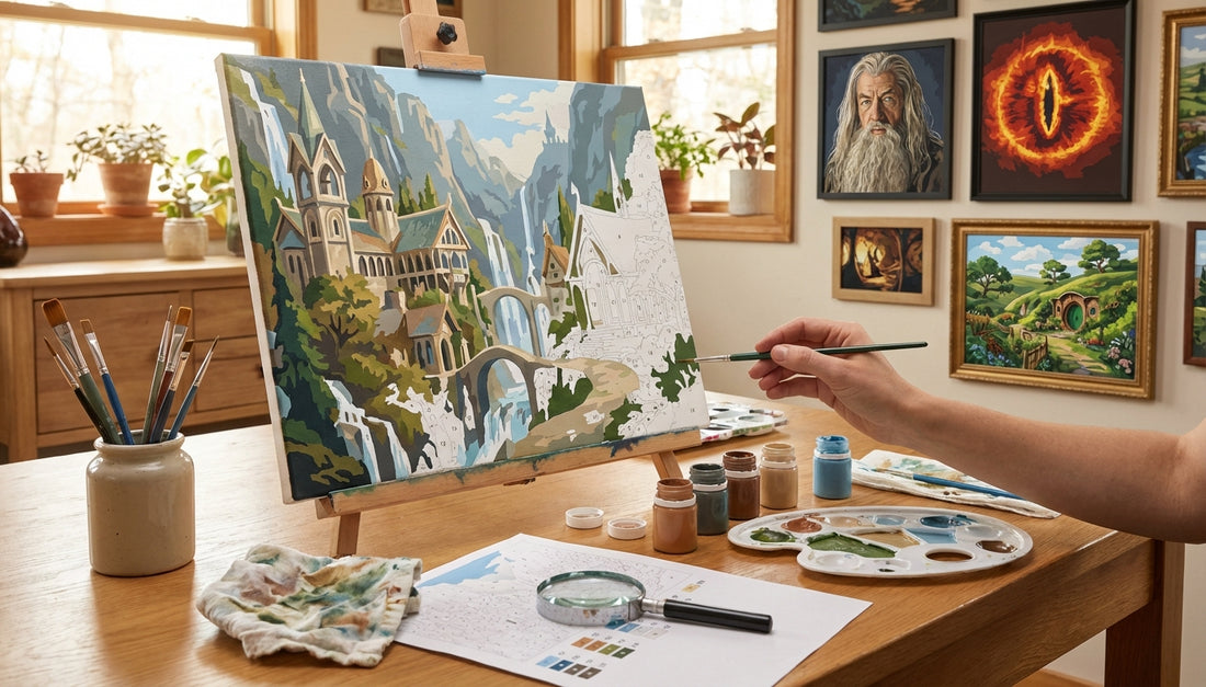 Transform Your Space Lord of the Rings Canvas Paint By Numbers Kits Professional Quality