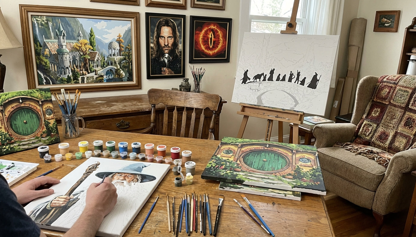 Canvas & Characters: Finding Your Perfect LOTR Paint by Numbers Kit