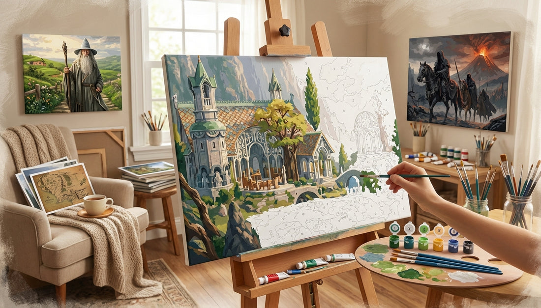 Transform Your Space: Extra Large Lord of the Rings Paint by Numbers for Experienced Painters