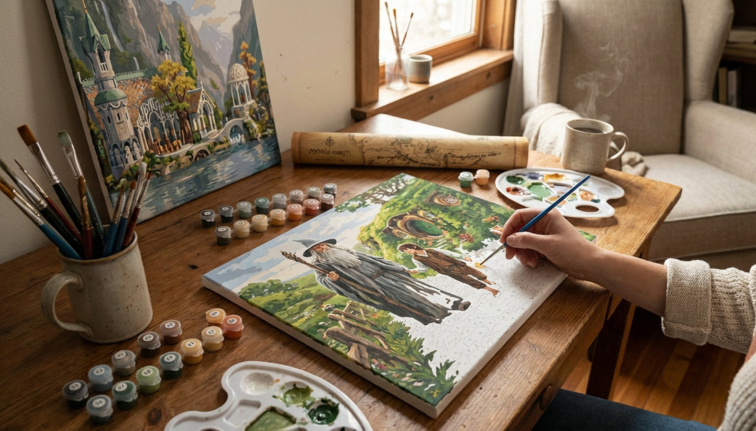 Recreate Epic Scenes: LoTR Paint by Numbers Kits with Detailed Designs for True Fans