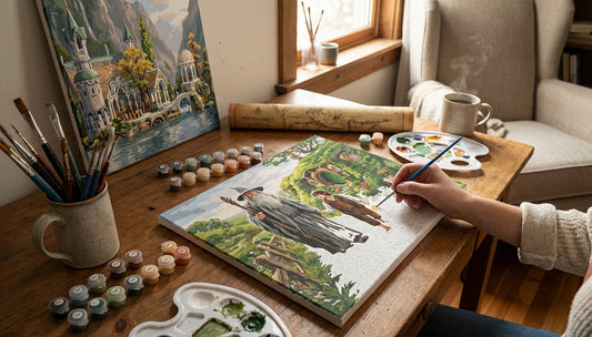 Recreate Epic Scenes: LoTR Paint by Numbers Kits with Detailed Designs for True Fans