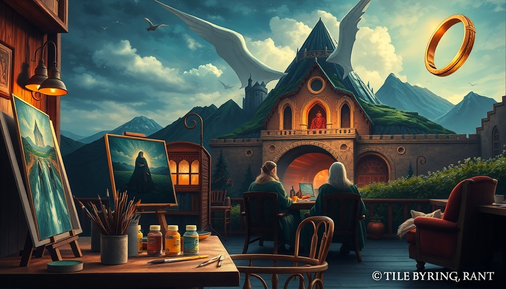 Top 10 Cheap Paint by Numbers Kits for Beginners Featuring Iconic Scenes from The Lord of the Rings