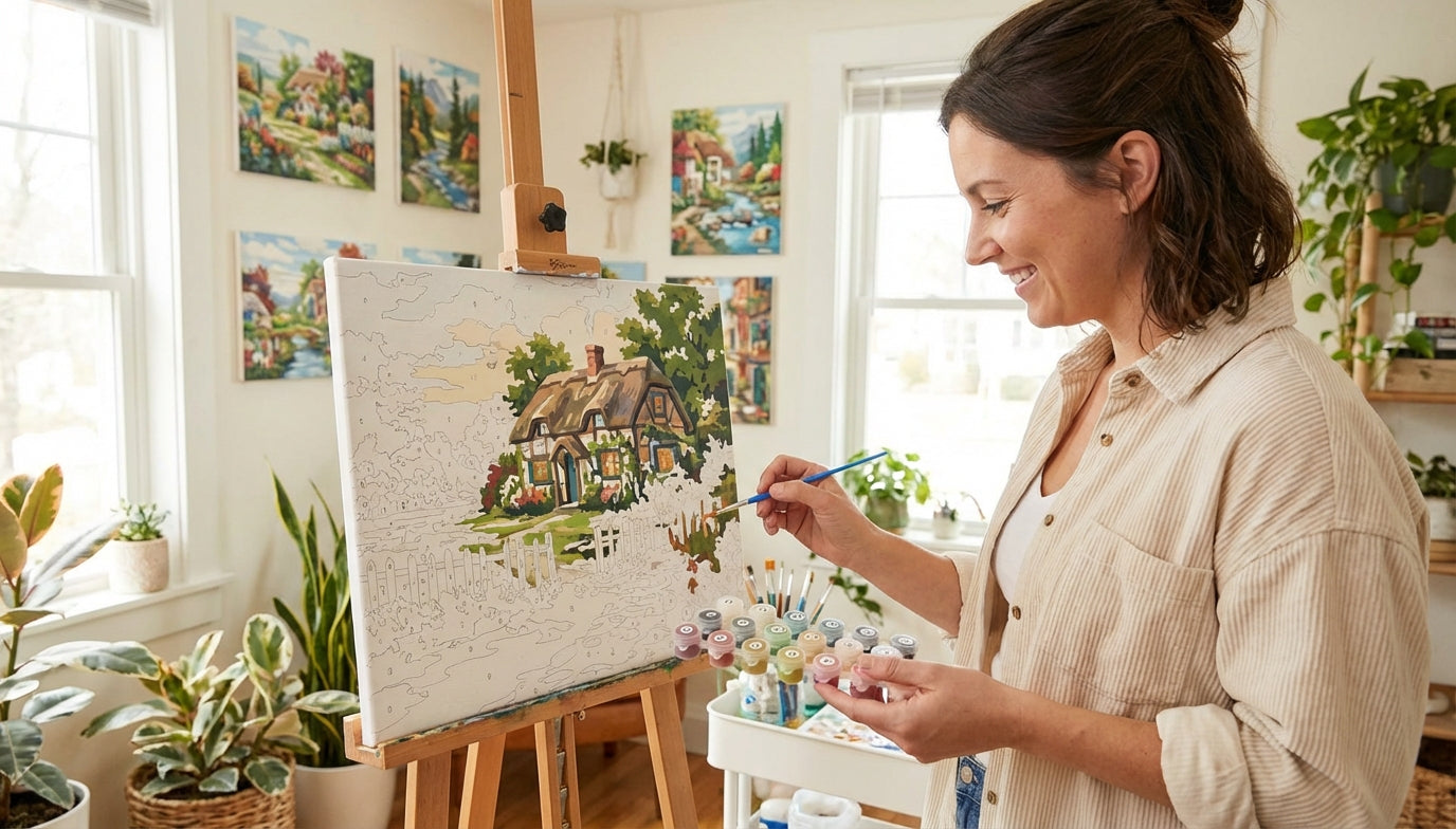 Relax with Art: Easy Paint by Numbers for Beginners
