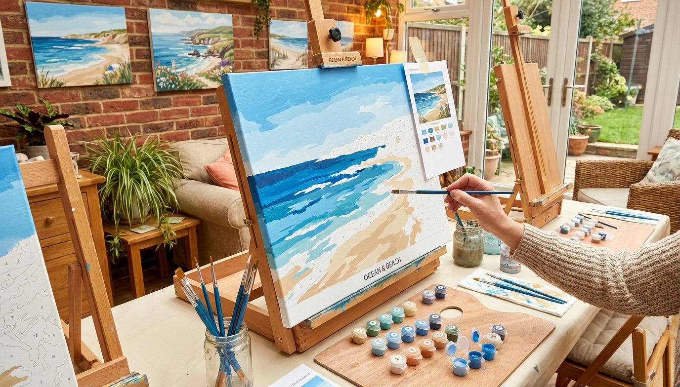 Ocean & Beach Paint by Numbers for Home Decor